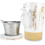 Tisanière 3 pièces 400ml avec anse et filtre amovible