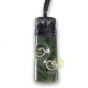 Pendentif Maori jade Nouvelle Zélande pounamu Toki Adze double koru
