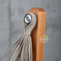 Fixation chaise suspendue almond outdoor sur support Udine bois eucalyptus