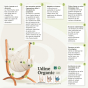 Points forts Udine latte chaise suspendu organic