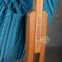 Udine support bois eucalyptus certifié FSC fauteuil hamac Cumbia blue zebra organic