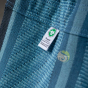 Cumbia blue zebra organic certifié GOTS fauteuil hamac 