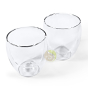 Verre à thé café double paroi transparent protection chaleur