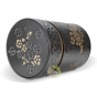 Boite ronde embossée 500g à thé yumiko black Eigenart