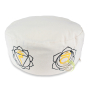 Coussin brodé 7 chakras garni de cosses de sarrasin