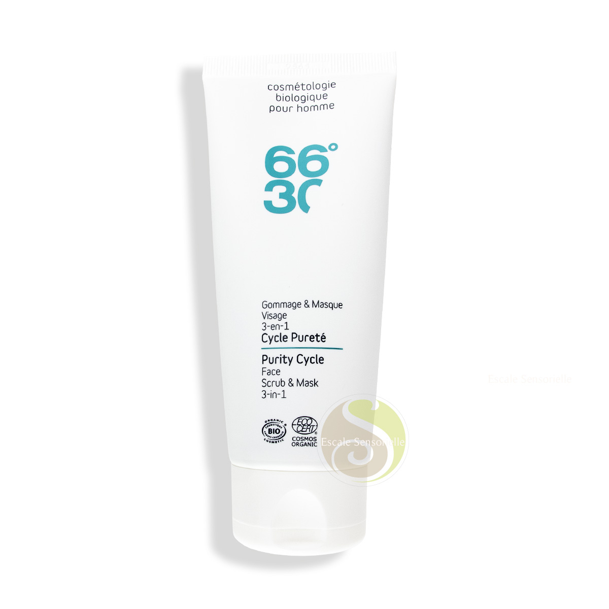 66°30 Gommage & masque visage bio 3 en 1 - Cycle pureté