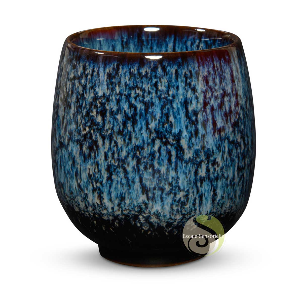 Tasse à thé bleu clair céramique brillant Jianzhang 125ml