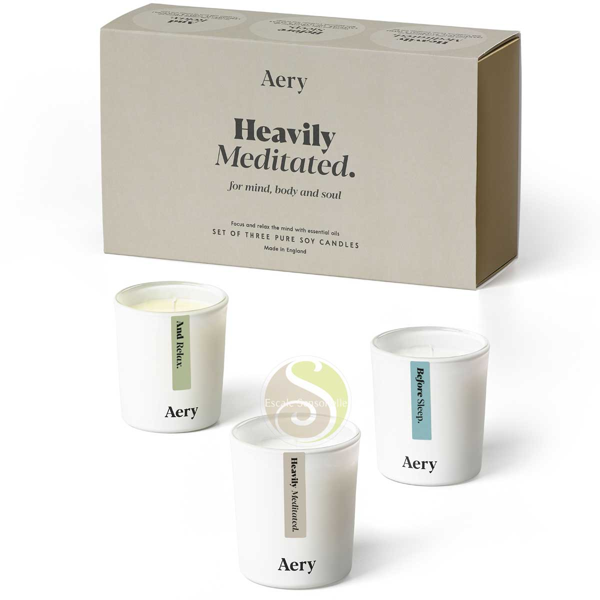 Coffret cadeau découverte bougie luxe Heavily Meditated Aery Living