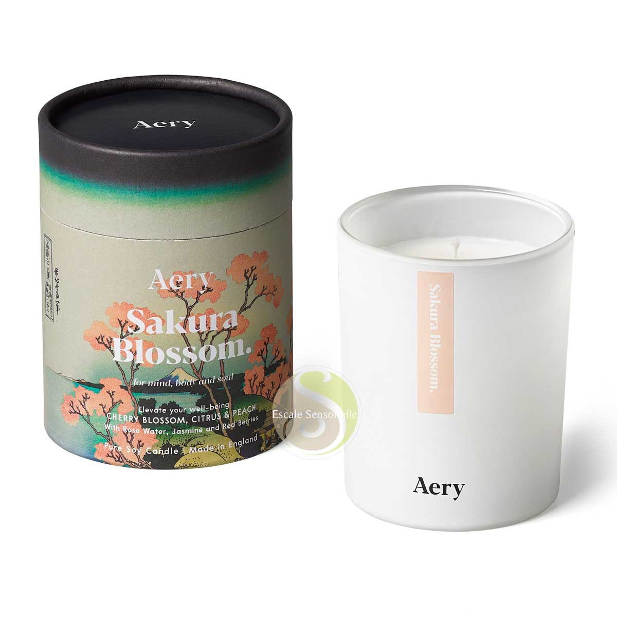  Sakura Blossom bougie luxe cerise, agrumes et pêche Aery Living