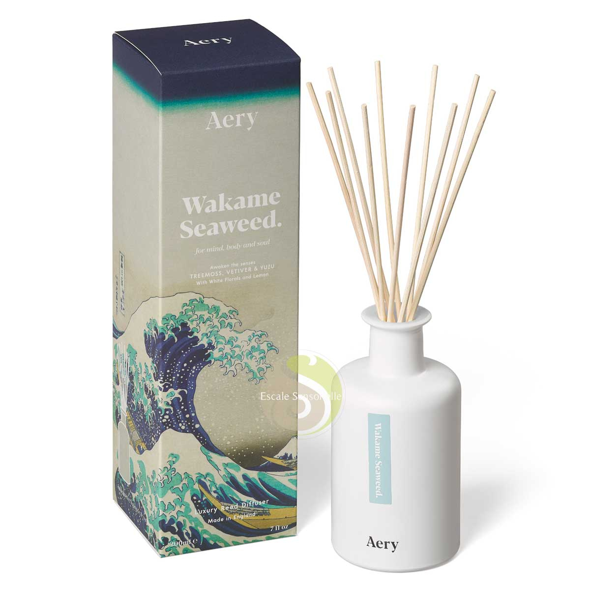 Bouquet parfumé Wakame Seaweed, algues marines, mousse, vétiver et yuzu Aery living
