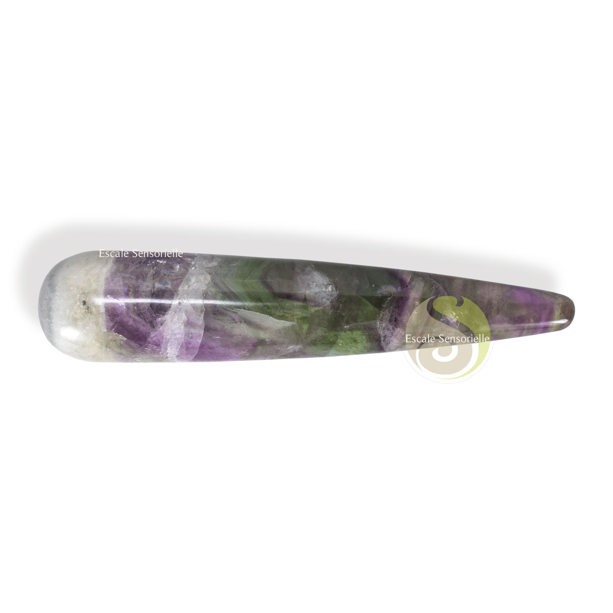 Fluorite bâton de massage pour réflexologie, acupuncture