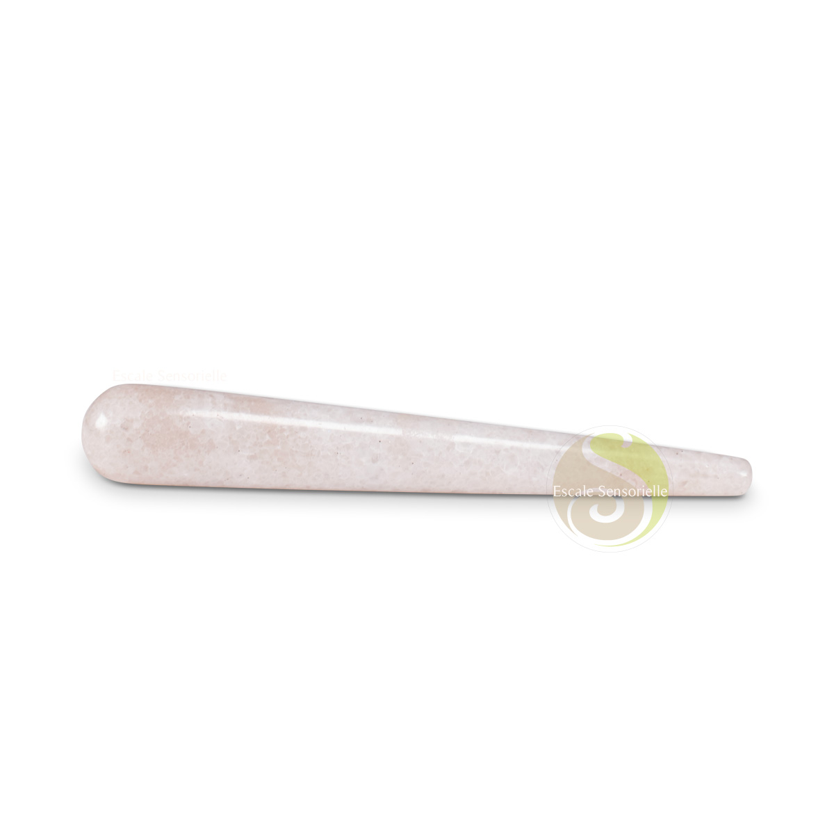 Bâton de massage marbre blanc de 90 à 100 mm avec boite de stockage