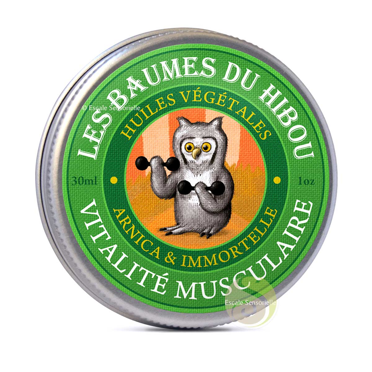 Vitalité musculaire baumes bio du hibou décontracte prépare les muscles sport