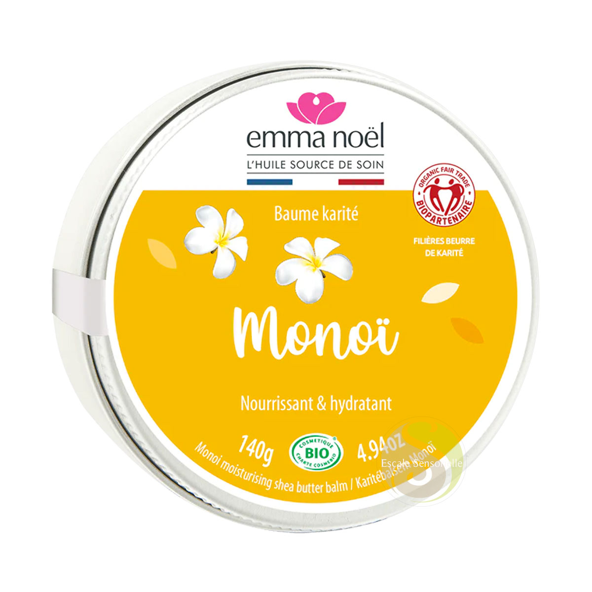 Baume gourmand karité monoï hydratant soin peau