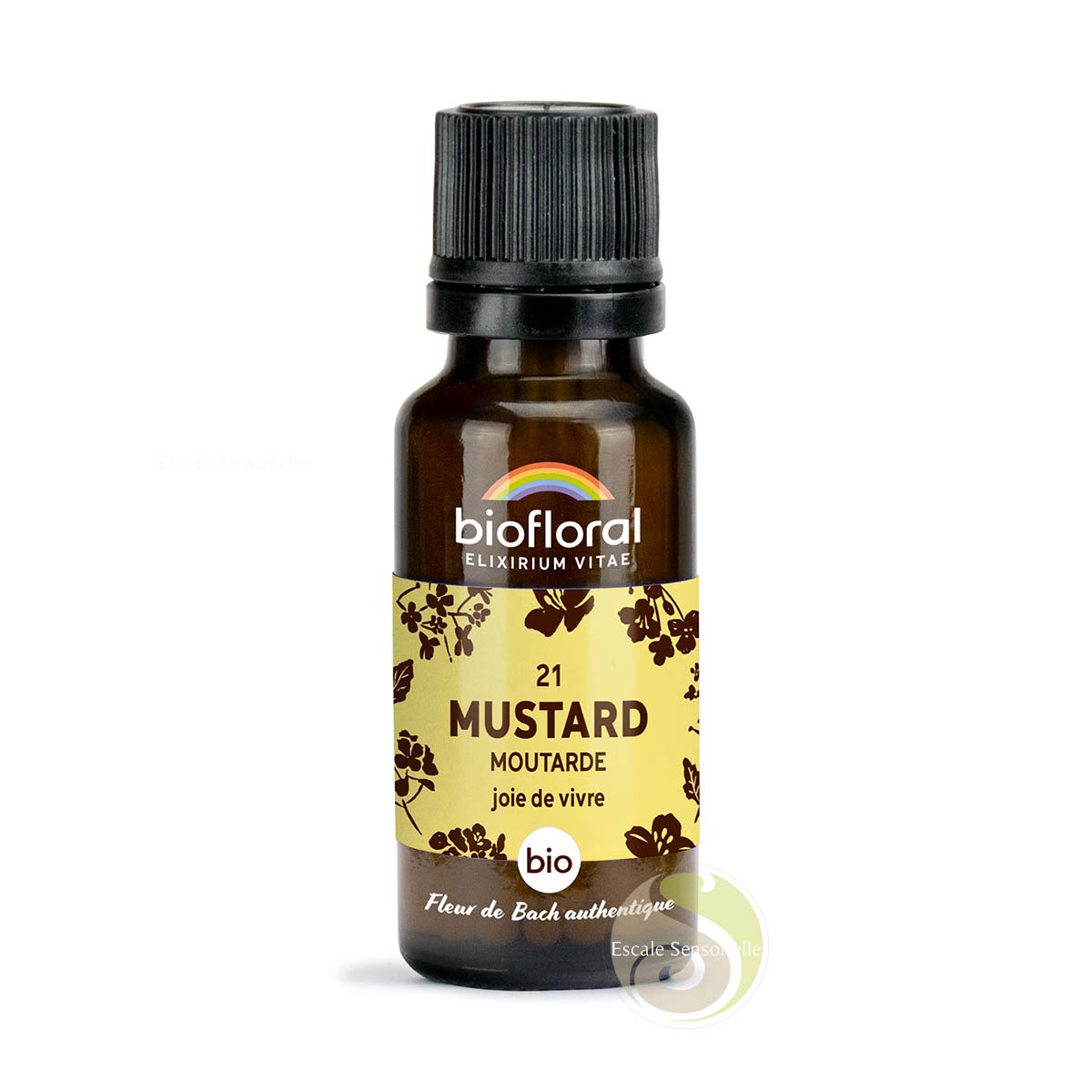 Mustard moutarde Fleur de Bach N°2 sans alcool bio retrouver l'entrain et la joie de vivre Biofloral