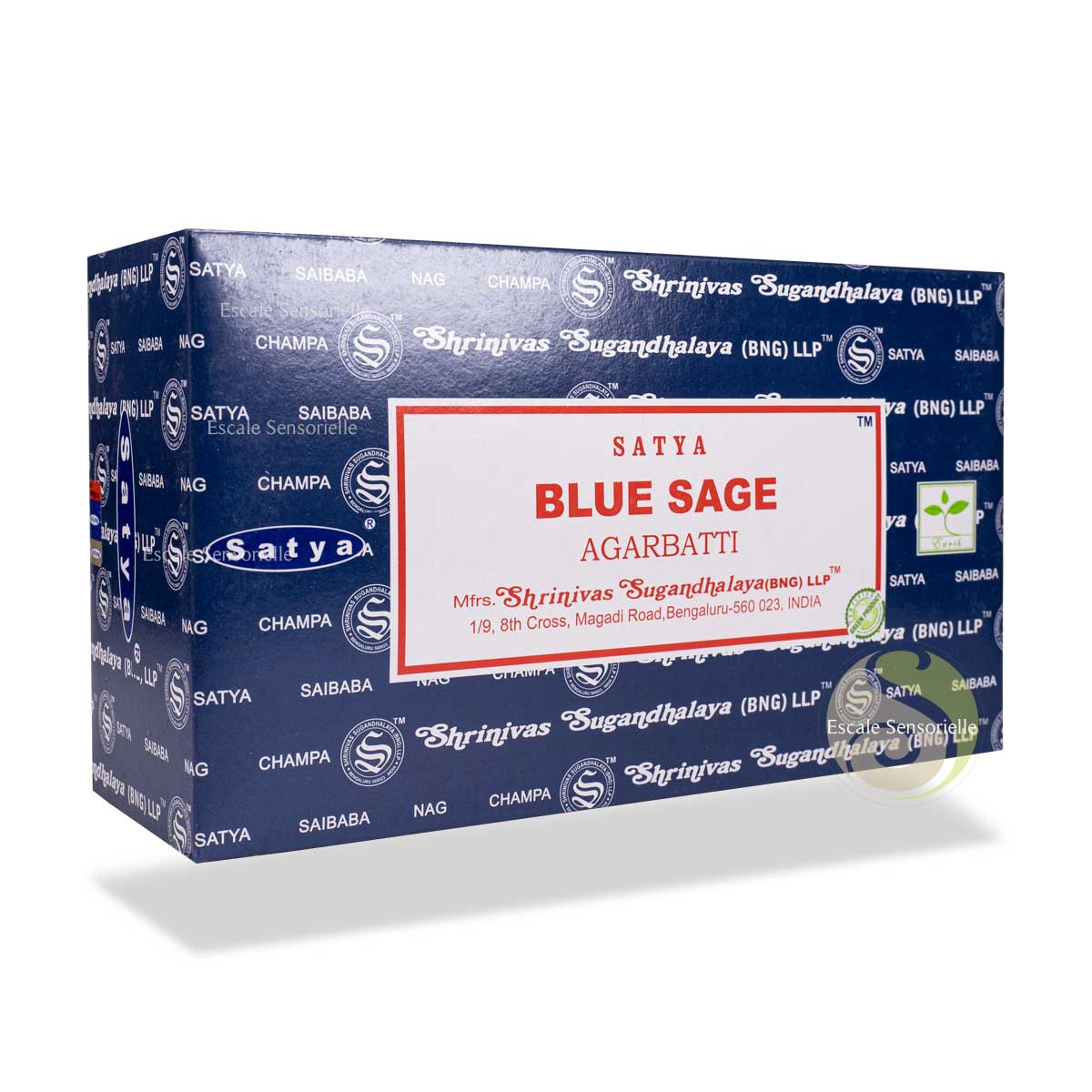 Blue sage Satya boite d'encens 12 x 15g, puissant purificateur