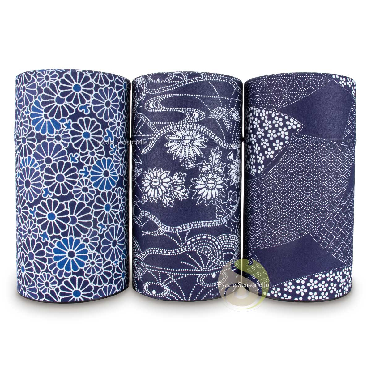 Boite papier de soie washi à thé japonaise double couvercle