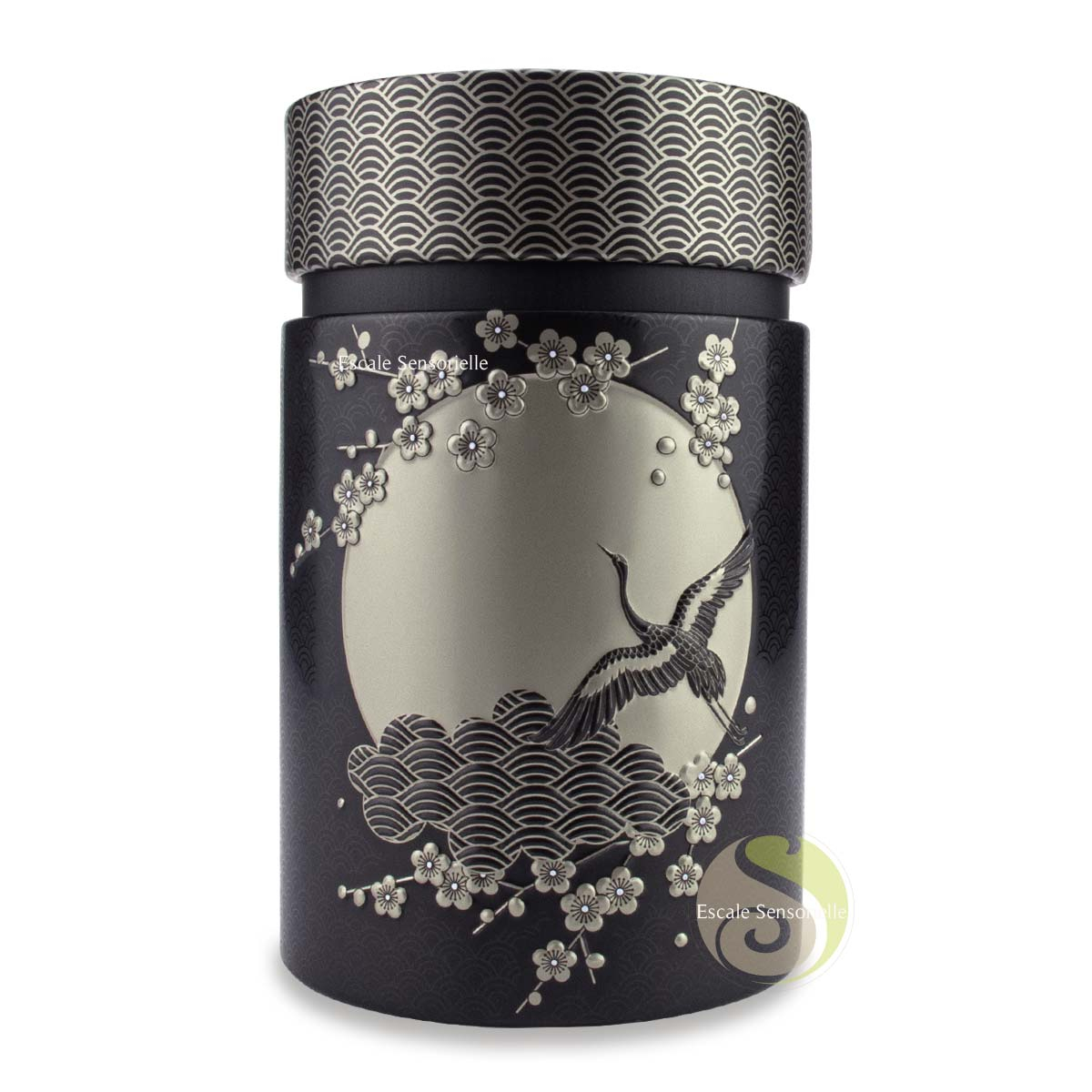 Rangement boite double couvercle à thé Eigenart komorebi noire 150g