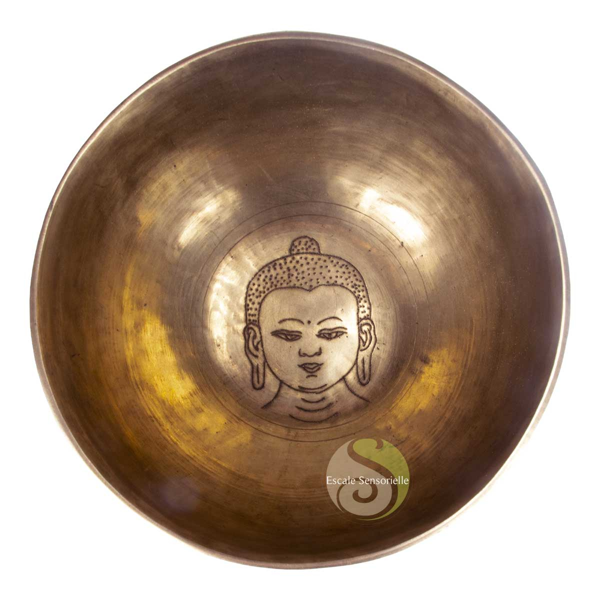 Bol bouddha tibétain chantant gravé fabrication artisanale