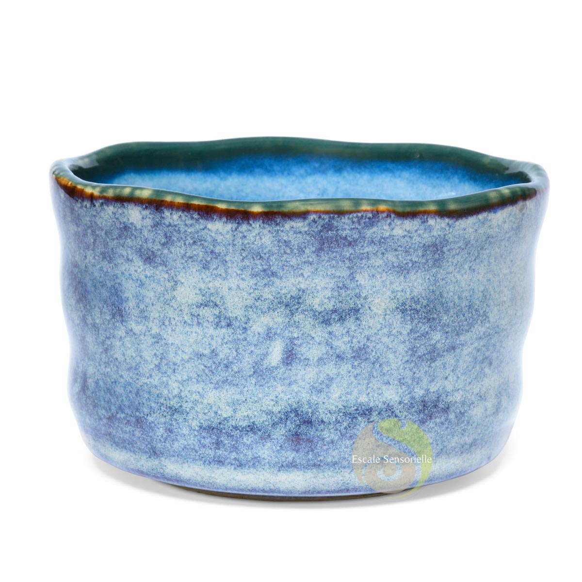 Bol à thé abyss blue en céramique pour thé en poudre