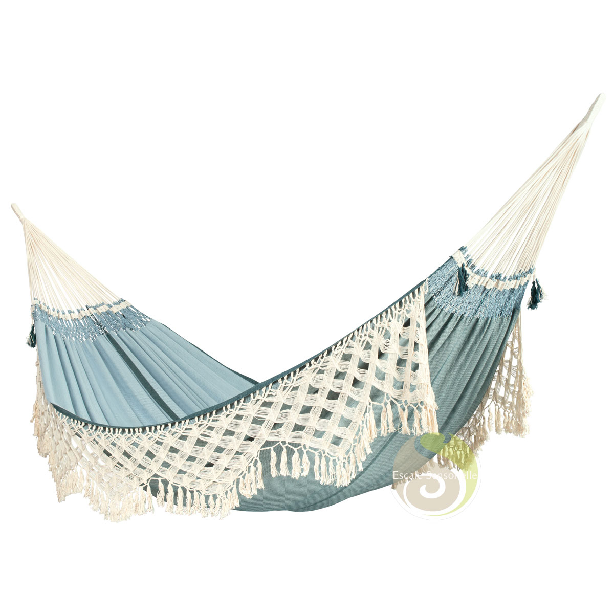 Hamac grande taille luxe coton Bossanova fjord La Siesta