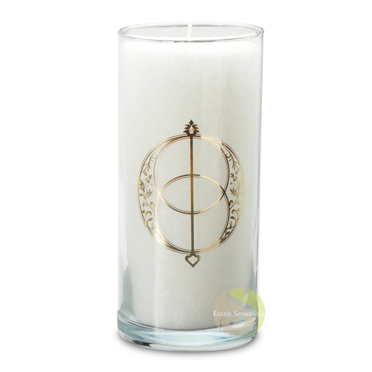 Bougie avalon blanche stéarine végétale 60h sans parfum
