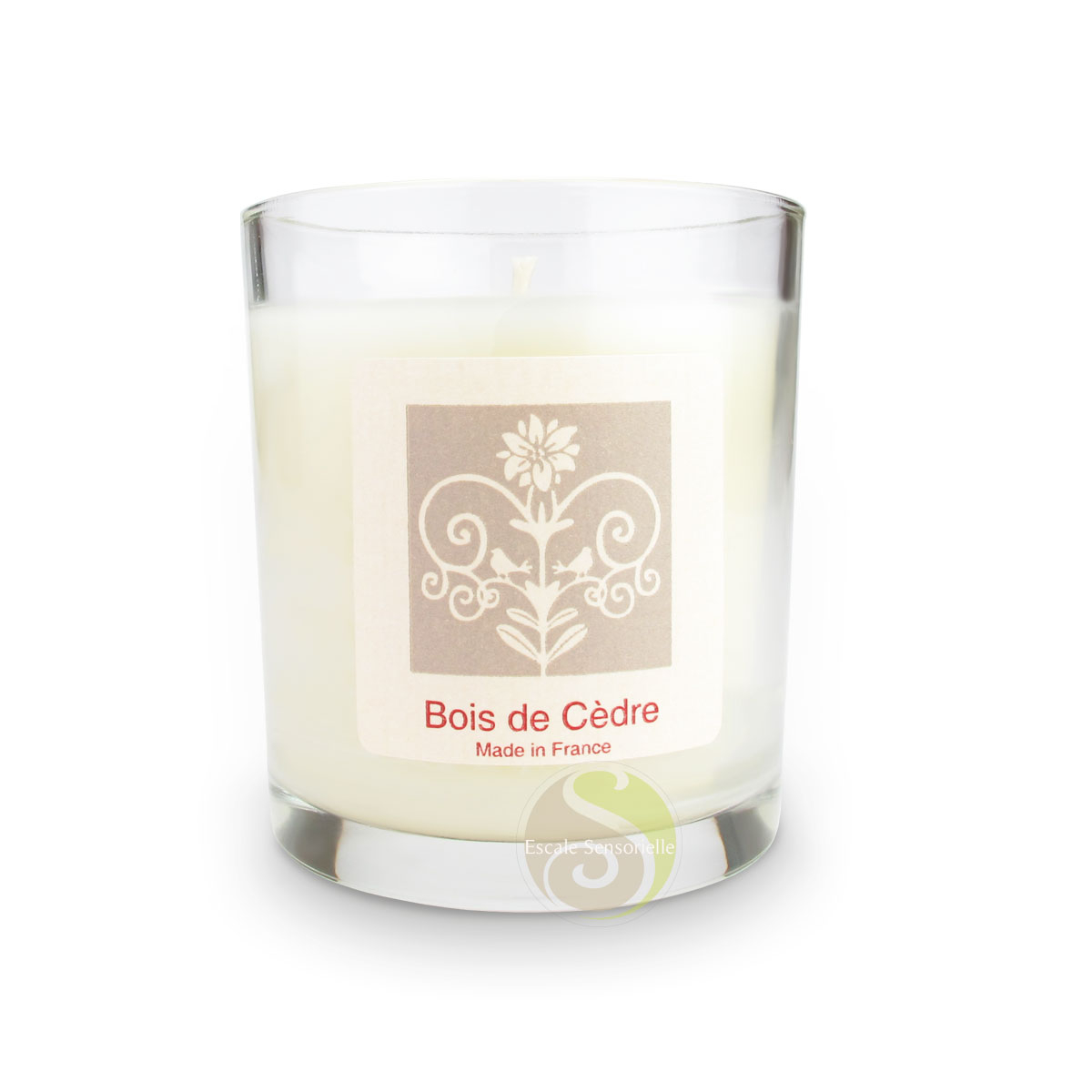 Bois de cèdre bougie parfum boisé made in France