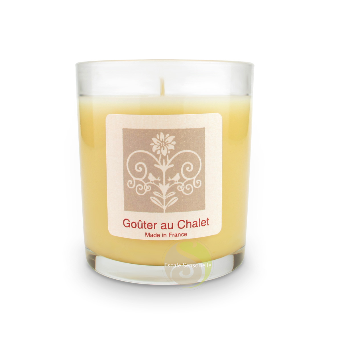Goûter au chalet bougie parfum gourmand naturel