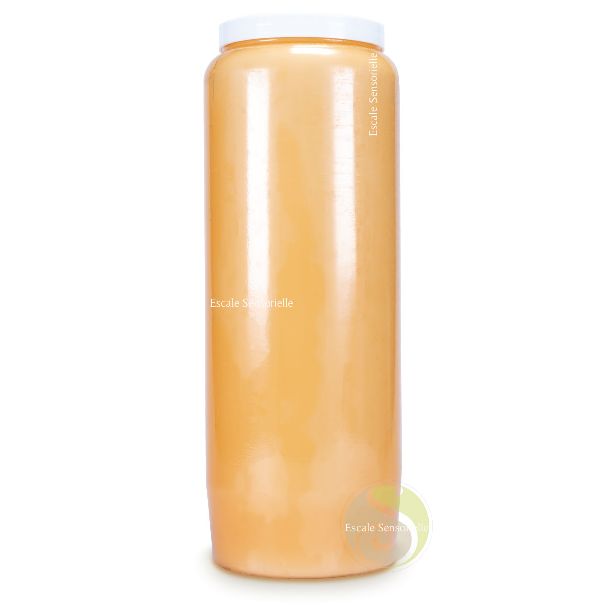 Bougie de neuvaine sans parfum orange 9 jours cire végétale
