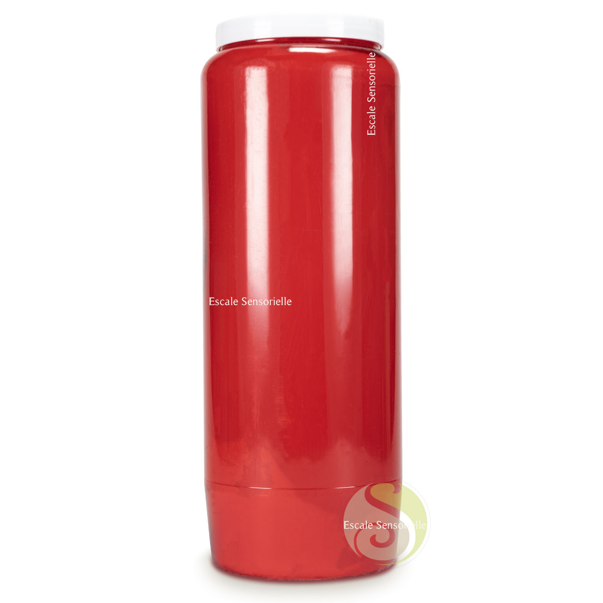 Bougie de neuvaine rouge sans parfum pour prières méditation