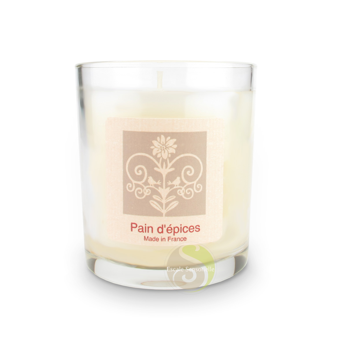 Bougie pain d'épices parfum festif et joyeux
