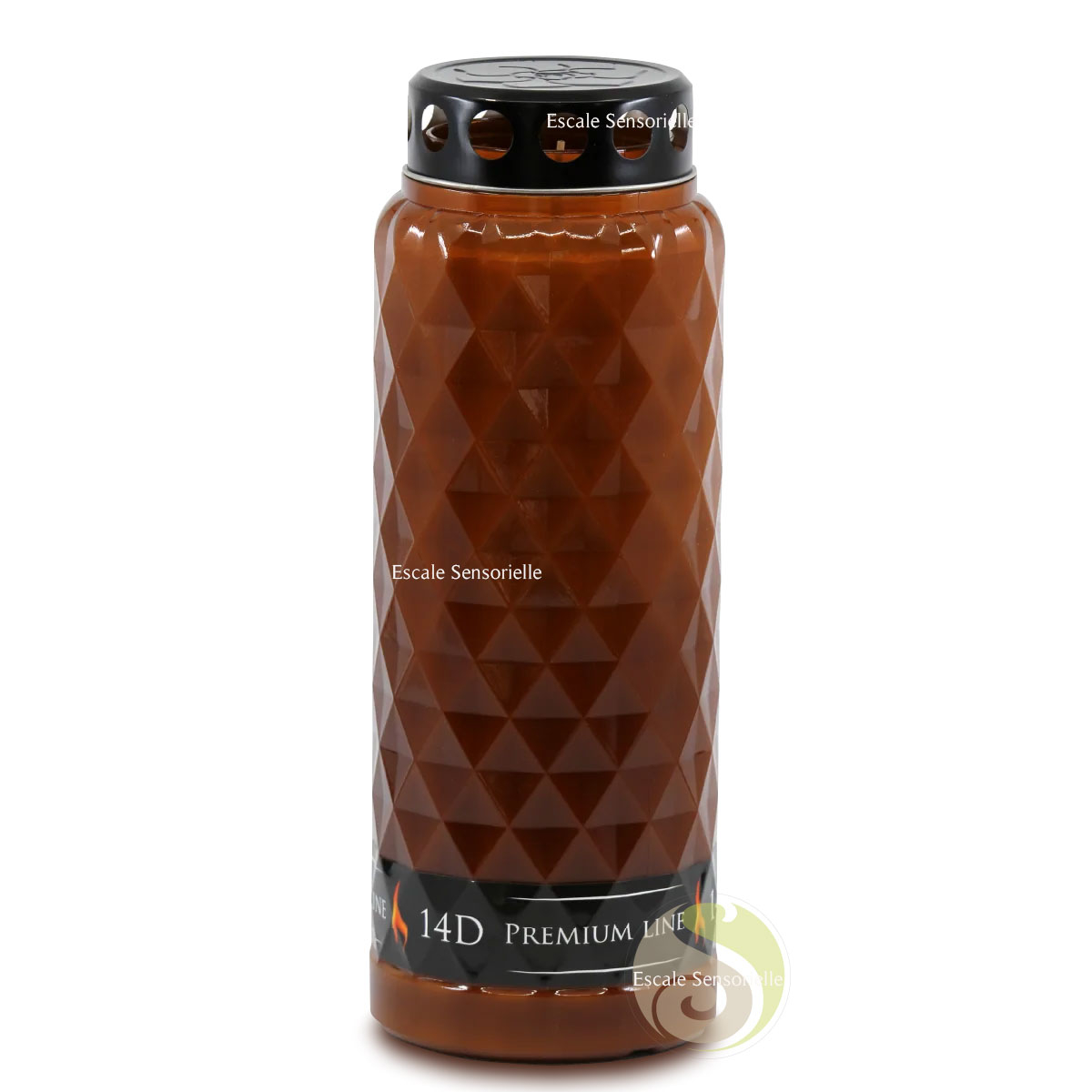 Lanterne funéraire ambre premium combustion de 14 jours