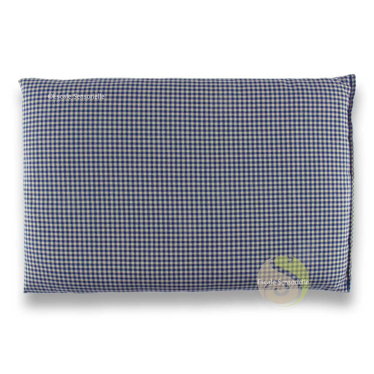 Coussin chauffant marine garni de graines de colza tissu bio