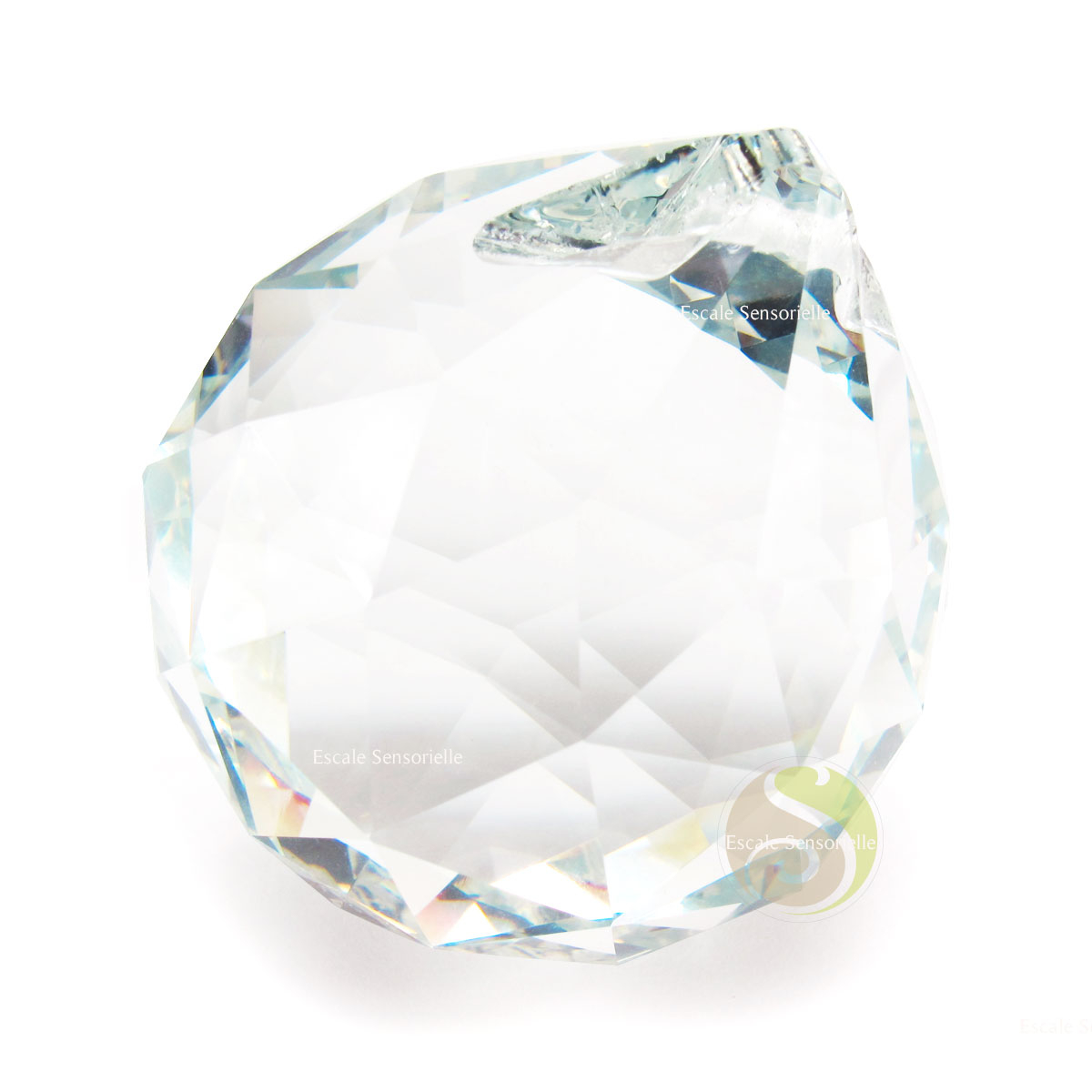 Boule à facettes cristal énergie suspension attrape soleil