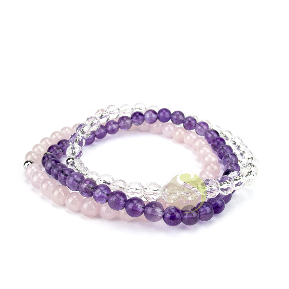 3 bracelets design bien-être pierre minérale naturelle