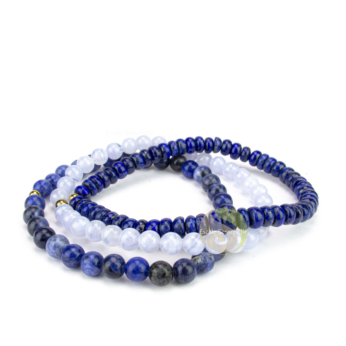 Bracelet pierre de soin parure 3 pièces communication