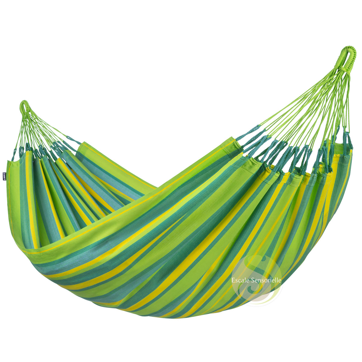 Hamac vert citron brisa La siesta à suspendre extérieur