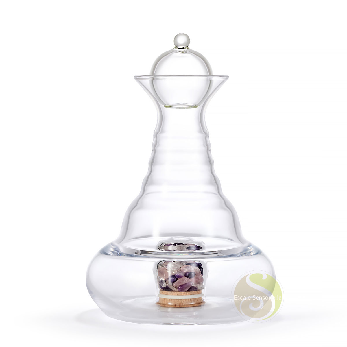 Carafe verre sans plomb Natur's Design Alladin pierre précieuse 1,2L