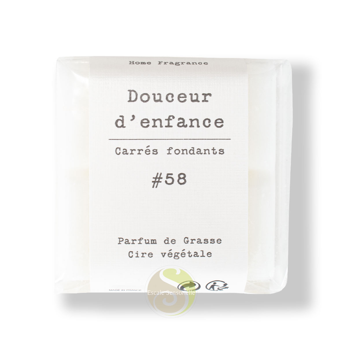 Douceur d'enfance cire parfumée amande, fleurs d'oranger et musc blanc