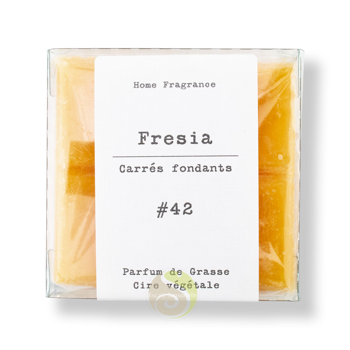 Fresia parfum maison solide cire parfumée carrés fondants