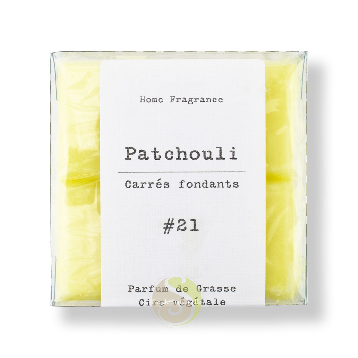 Patchouli cire parfumée parfum désodorisant d'intérieur carrés fondants