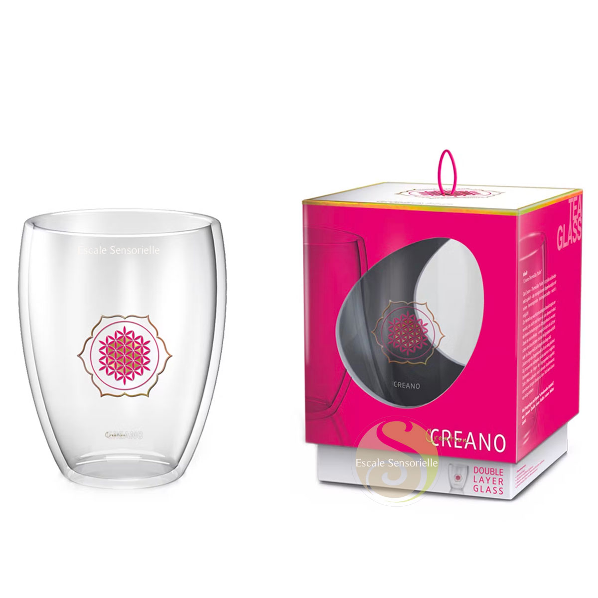 Verre à thé ou café double paroi isolant Creano 250 ml
