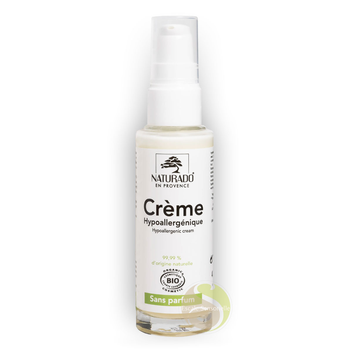 Crème hypoallergique bio sans parfum Naturado en Provence