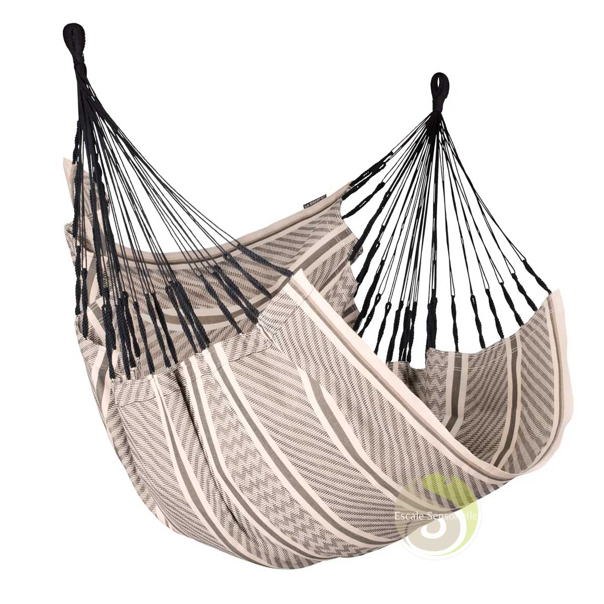 Cumbia zebra fauteuil hamac certifié GOTS