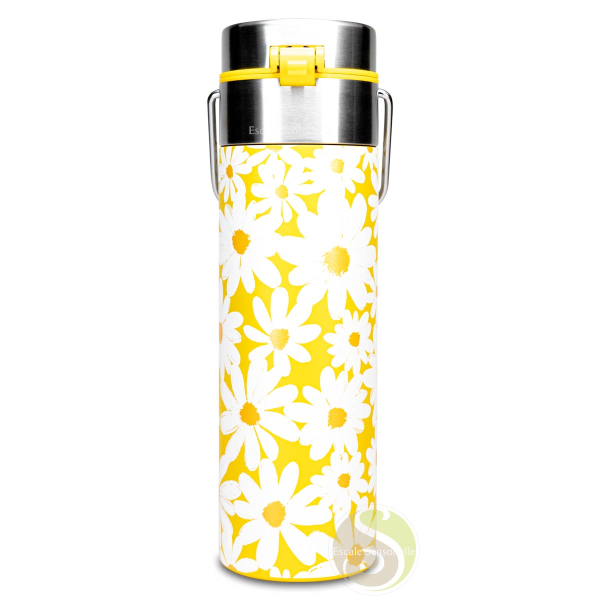 Bouteille isotherme double paroi Daisy yellow Leeza