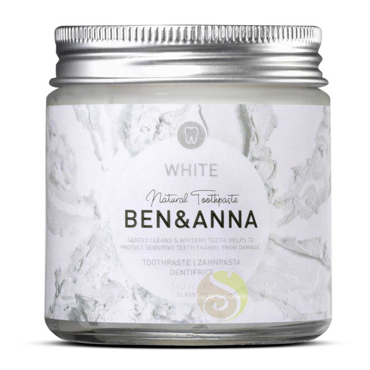 Dentifrice white bio Ben & Anna bio vegan et cruelty free sauge et menthe