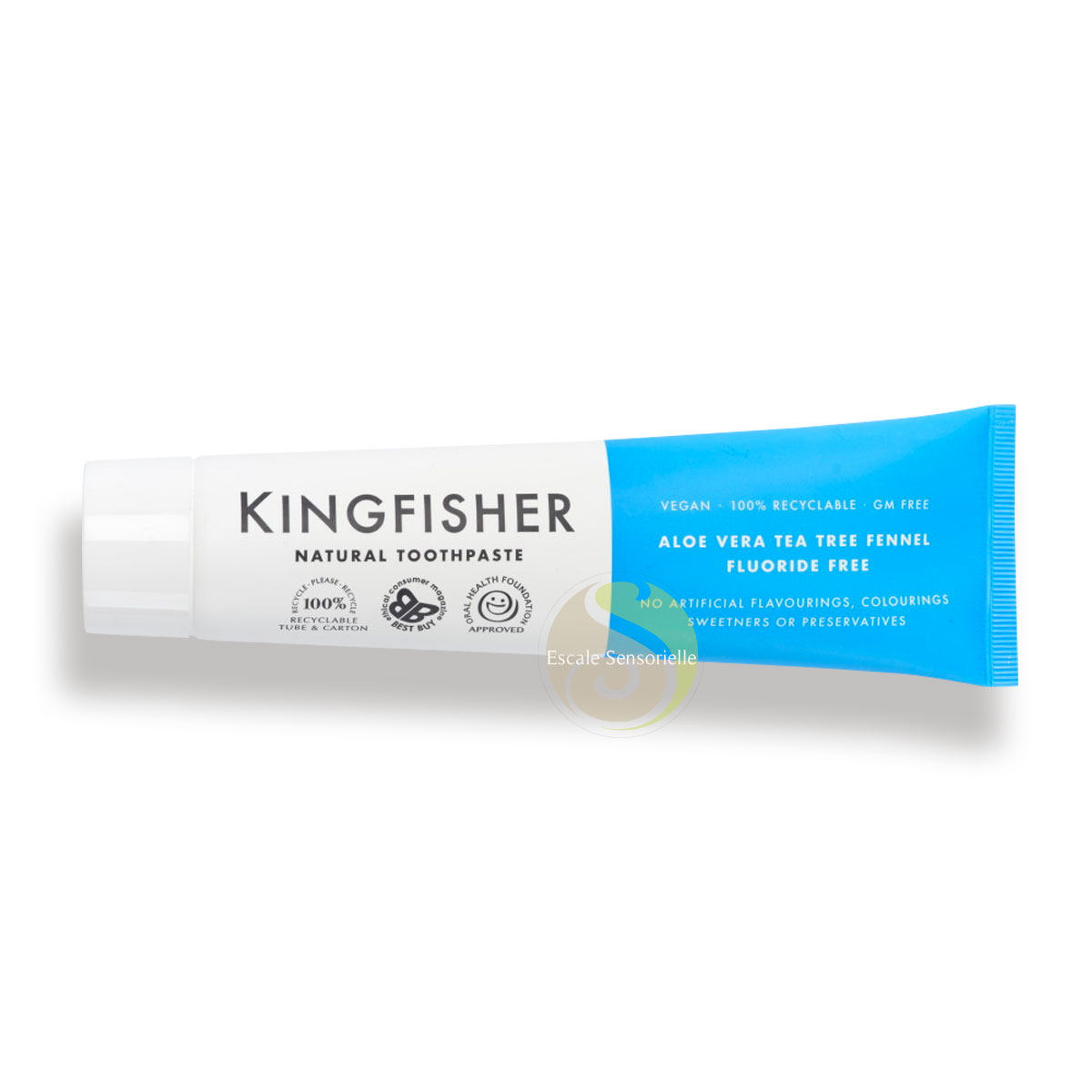 Dentifrice Aloe vera, arbre à thé et fenouil sans fluor Kingfisher