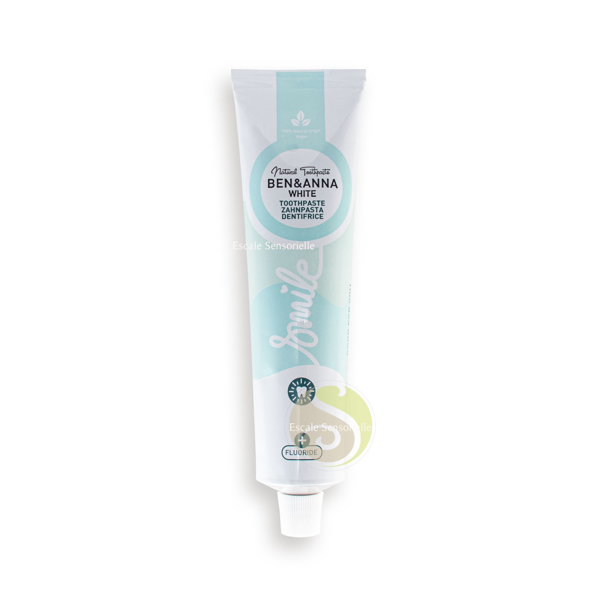 Dentifrice white blancheur avec fluor Ben & Anna Vegan Natrue
