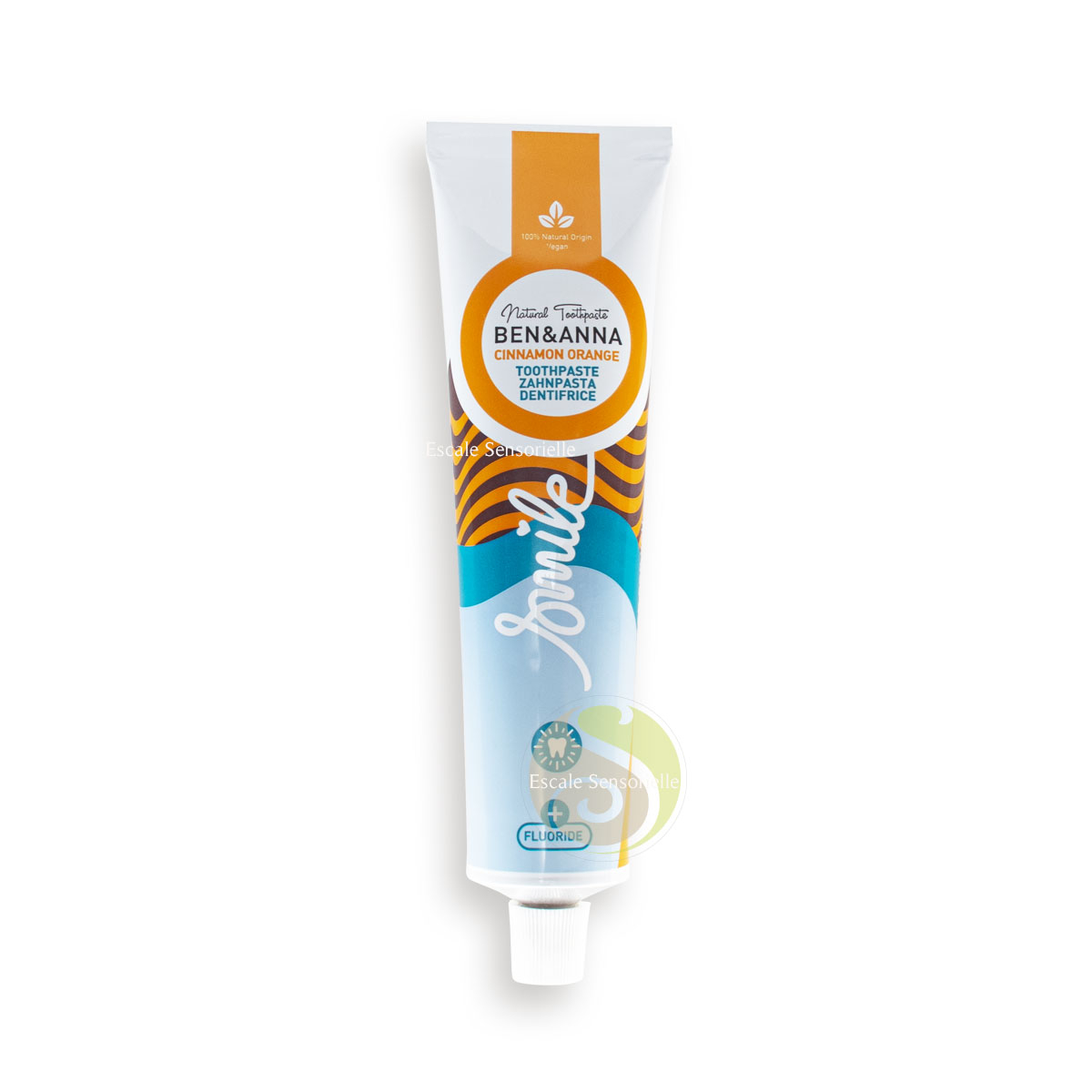 Dentifrice cinnamon orange (cannelle orange) avec fluor Ben & Anna