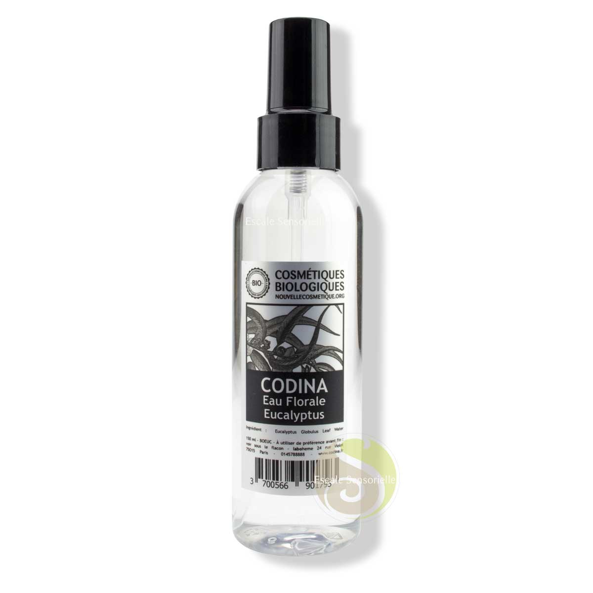 Hydrolat d'eucalyptus Bio Codina purifie les peaux grasses et à problèmes